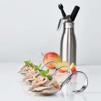 Професионален сифон за сметана KAYSER WHIPcreamer INOX, 1 л