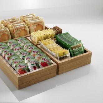Бамбукова кутия 15 х 15 х 5 см
