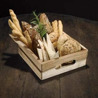 Касетка акация за сервиране 20x20x7 см