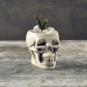 Коктейлна чаша Genware White Skull Tiki Mug 40cl/14oz