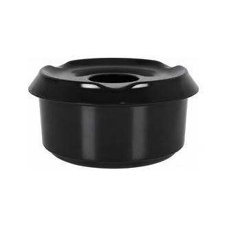 Ashtray melamine black 11 cm